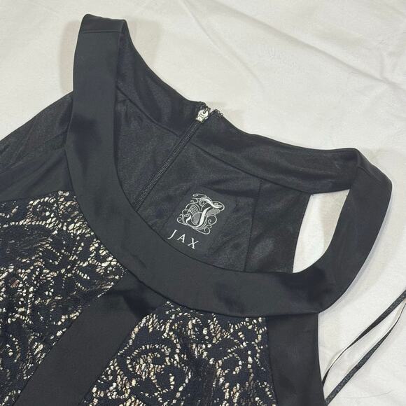 JAX Midi Black and Silver Sheath Dress size 8 - Picture 6 of 7